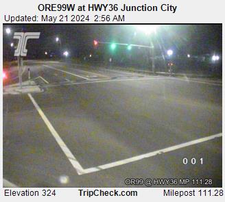 Traffic Cam ORE99W at HWY36 Junction City